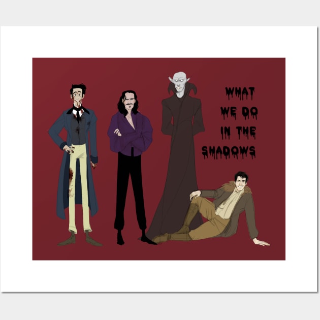 what we do in the shadows - original Wall Art by parkinart